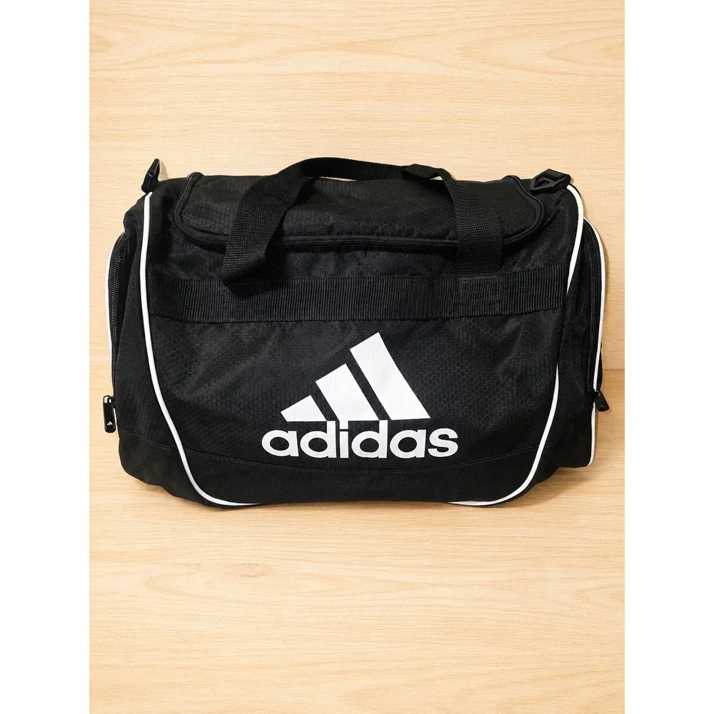 Adidas LA Kings NHL Duffel Bag Black Hockey Gym Travel Bag Logo